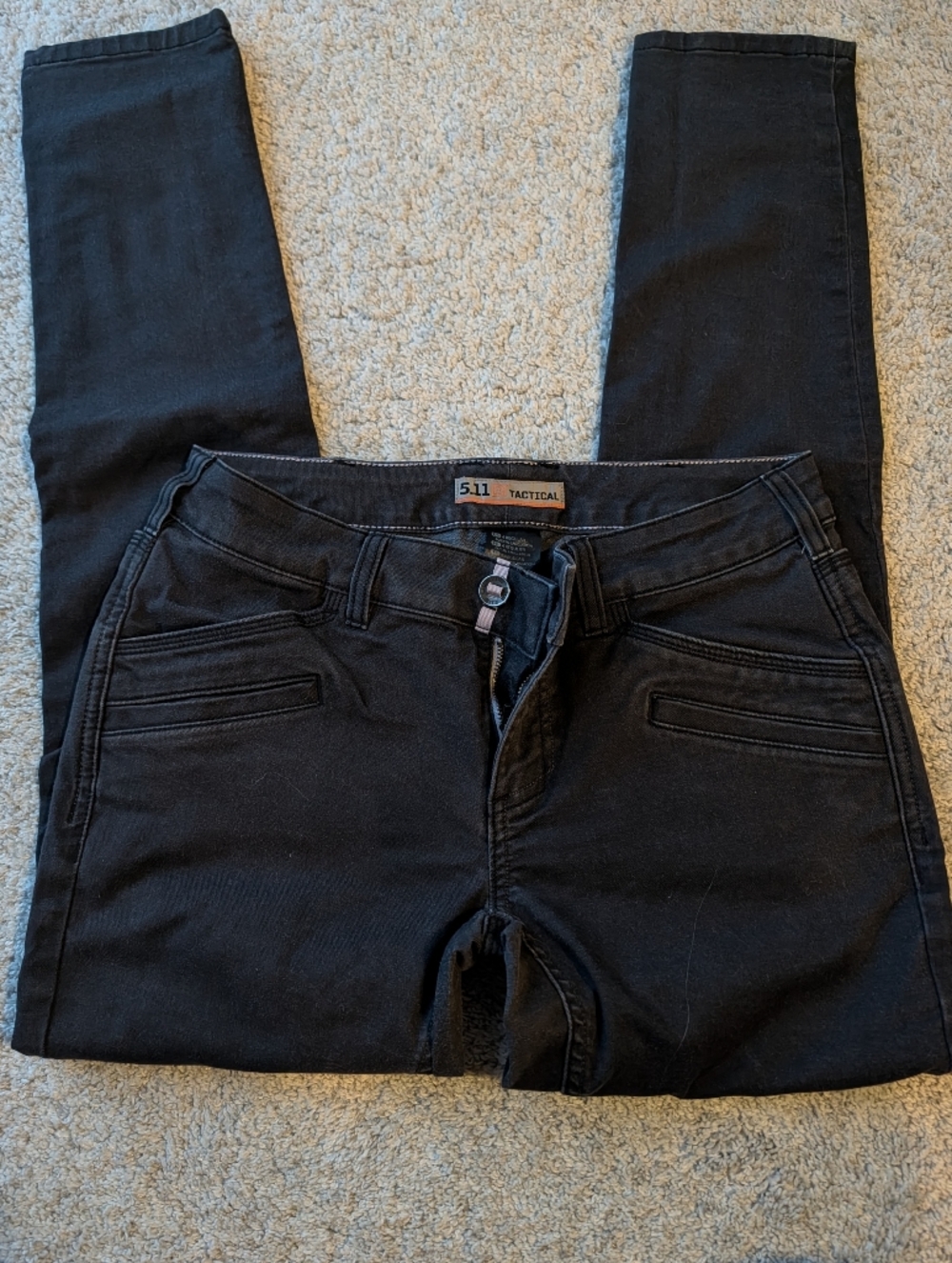 5.11 Tactical Men's Slim Straight Jeans in Black/Grey